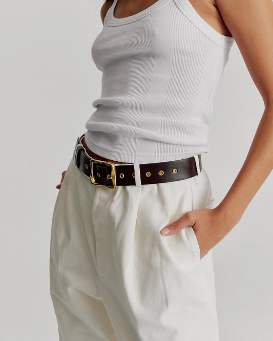 Everyday Buckle Belt - Chocolate