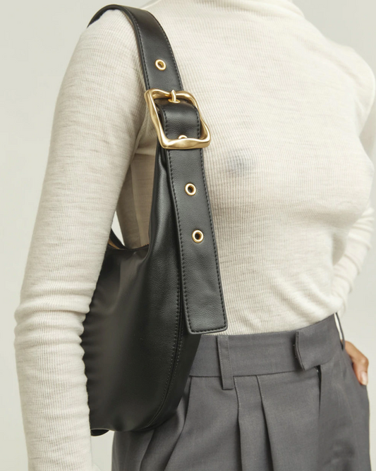 Everyday Croissant Bag - Black
